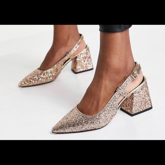 ASOS Design Mid-Heel w/ Glitter - Picture 5 of 5